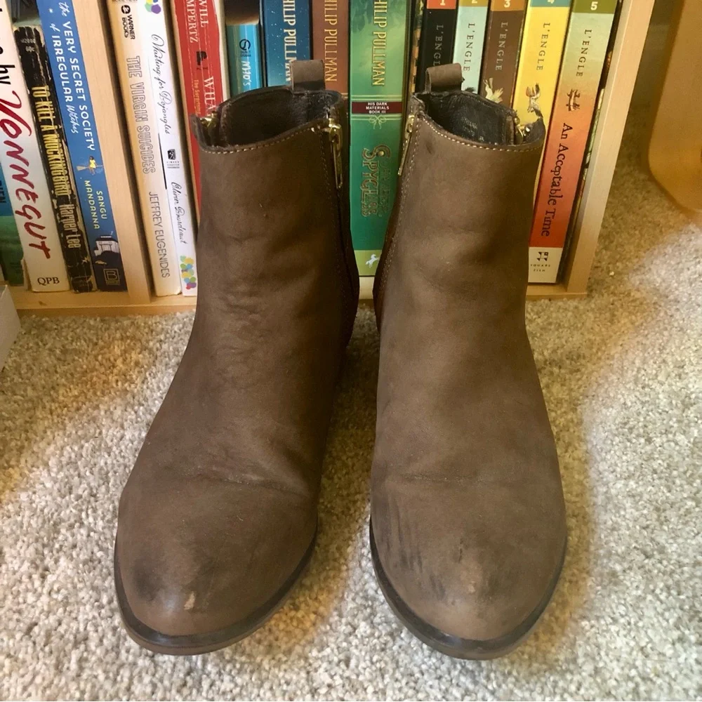 Steve Madden Nyrvana Brown Leather Ankle Boots
